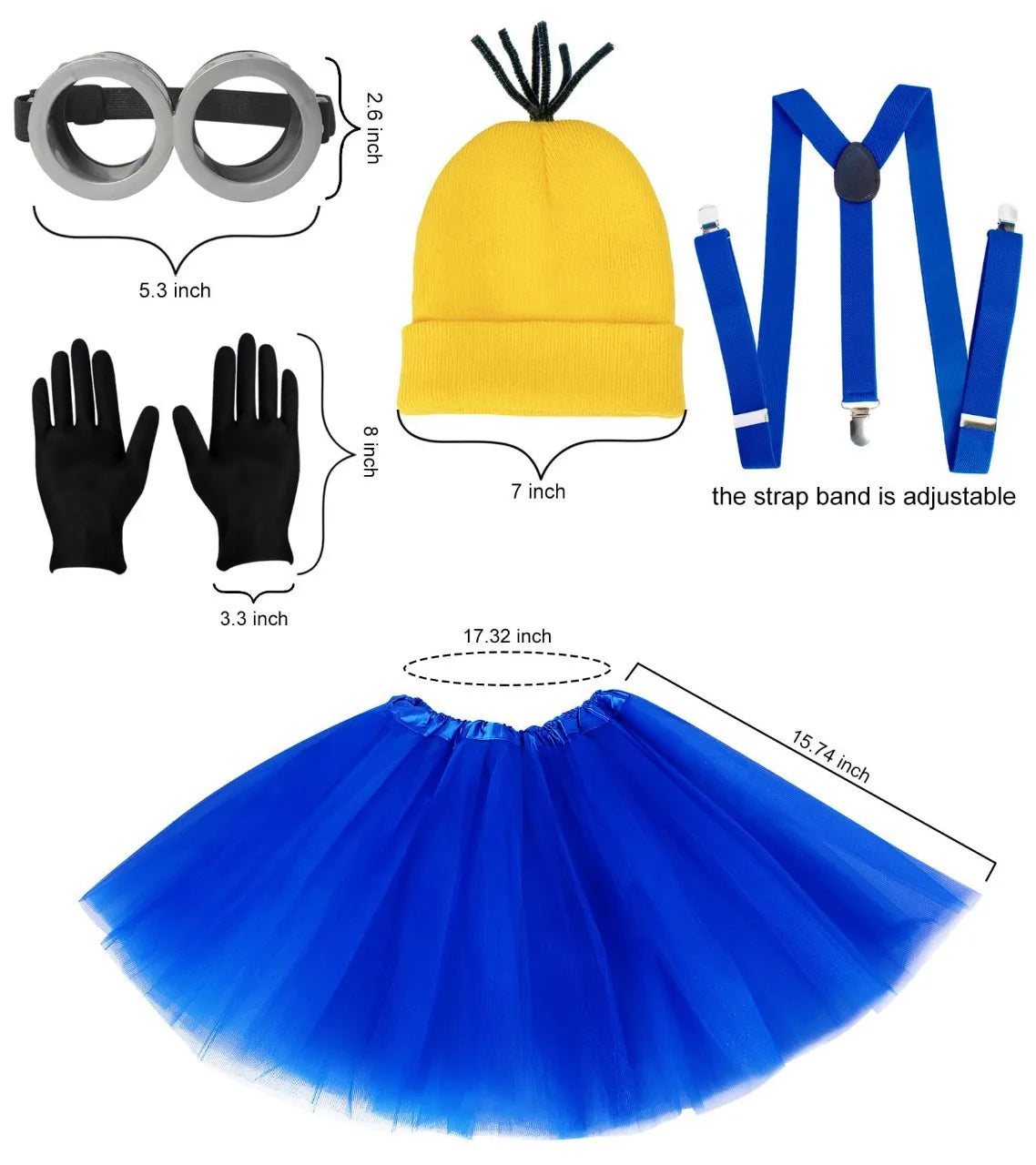 🟡 SabbaVie™ Funny Minions Costume – Family & Group Halloween Outfit