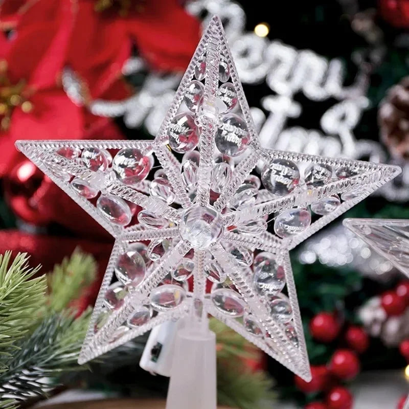 SabbaVie™ LED Mini Christmas Star Light – 15cm Holiday Table Decor