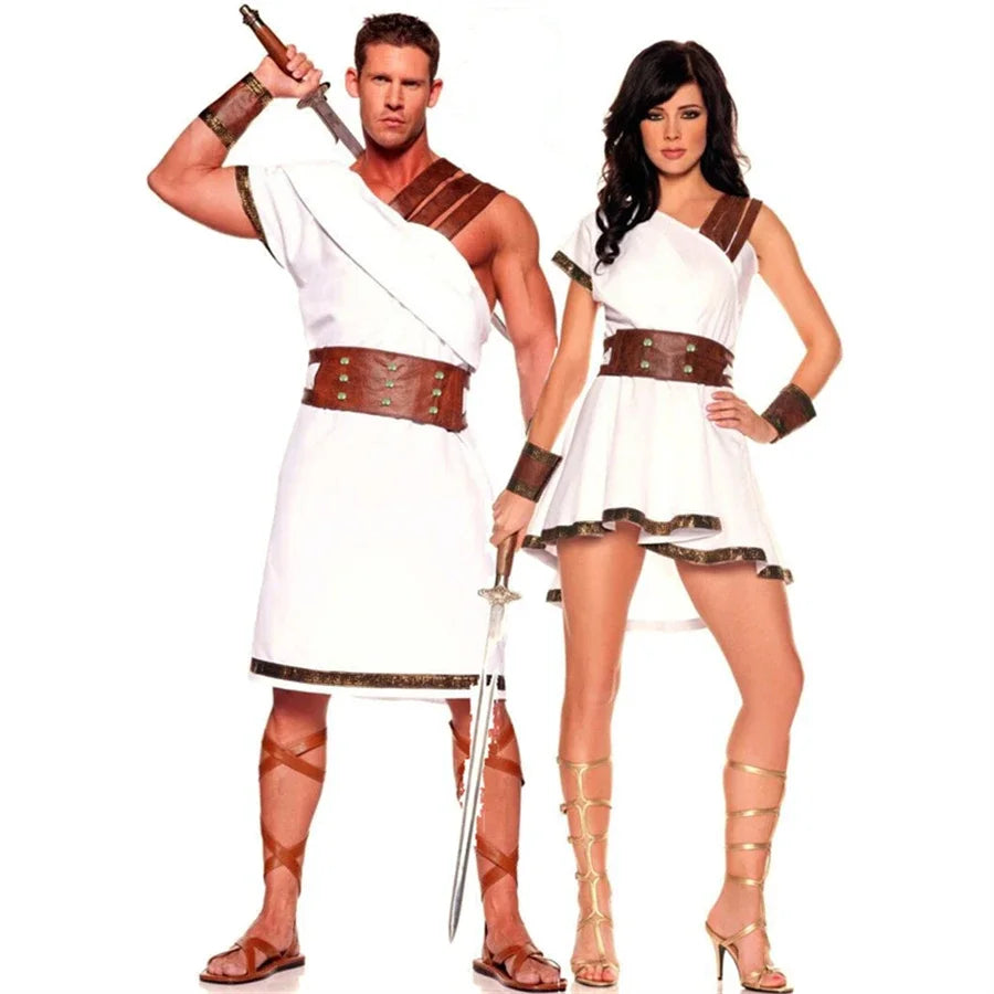SabbaVie™ Egyptian Couple Costume – Pharaoh & Cleopatra Set