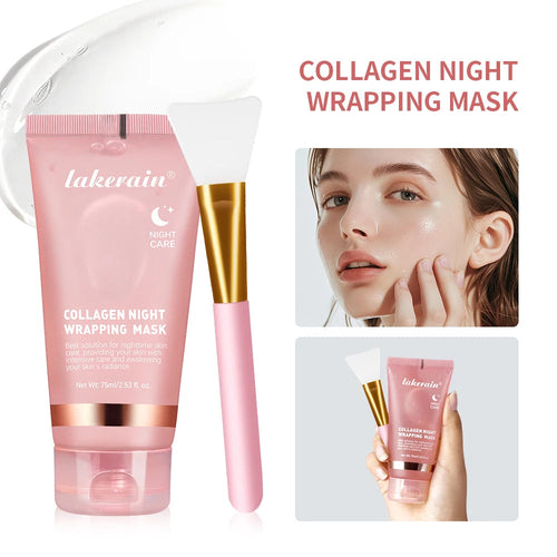 Collagen Jelly Cream – Hydrolyzed Collagen Overnight Facial Mask (Sold by SabbaVie™)