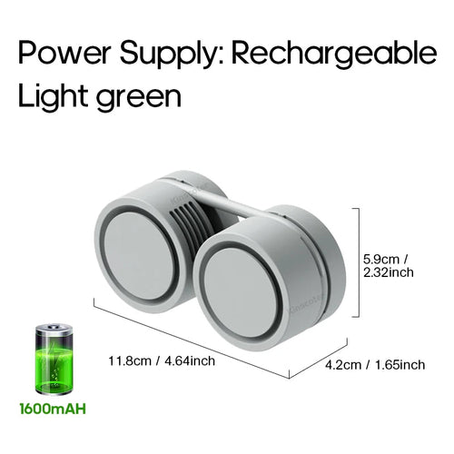 Portable Leafless Neck Fan – Rechargeable Cooling Fan for Travel & Outdoor | Sold by SabbaVie