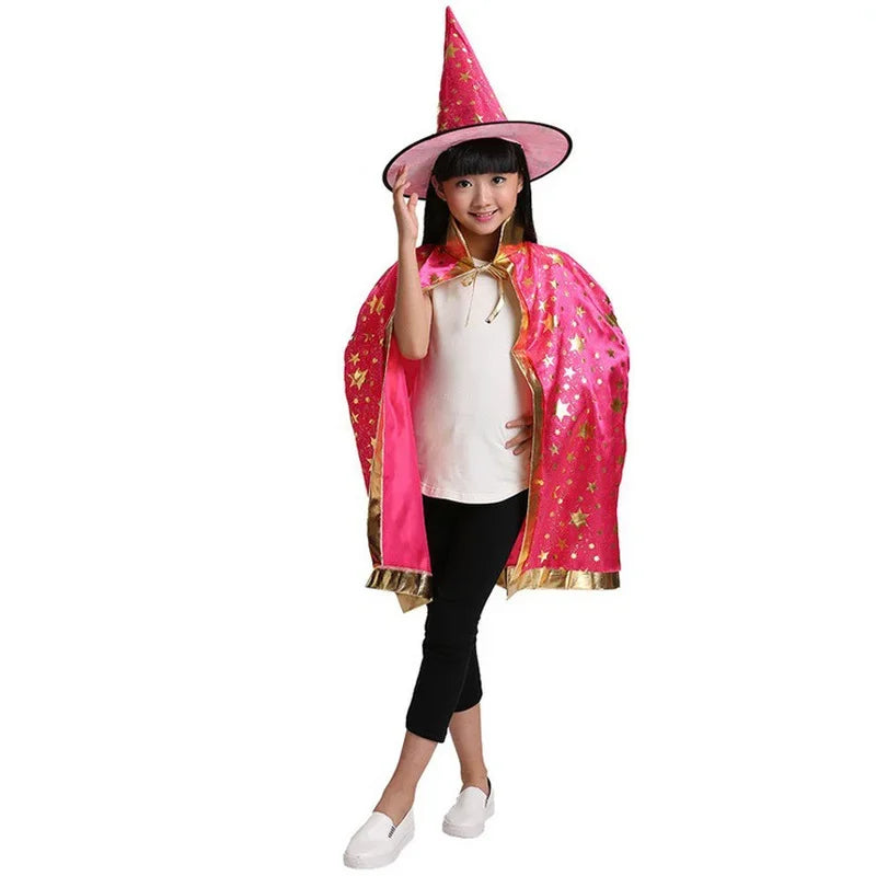 SabbaVie™ Wizard Kids Costume – Magical Cloak & Hat