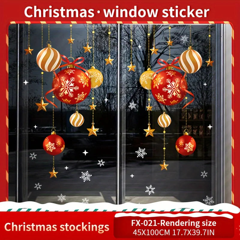 SabbaVie™ Christmas Window Stickers – 2 Sheets