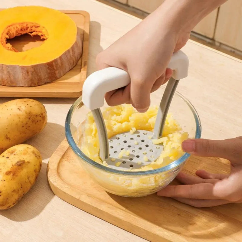 🥔 2️⃣ SabbaVie™ Manual Potato Masher — Effortless Kitchen Tool