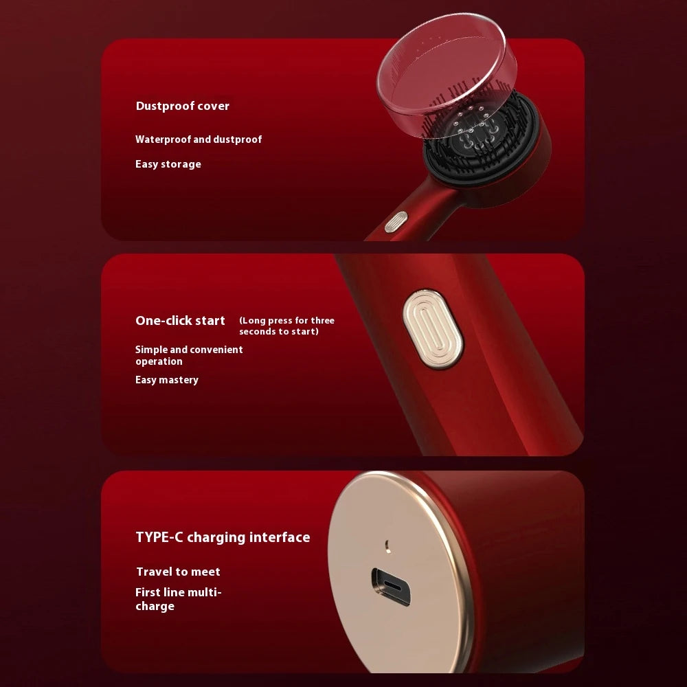 💆‍♀️ 3️⃣ SabbaVie™ Electric Hair & Scalp Massage Comb — Vibrating Infrared Comb