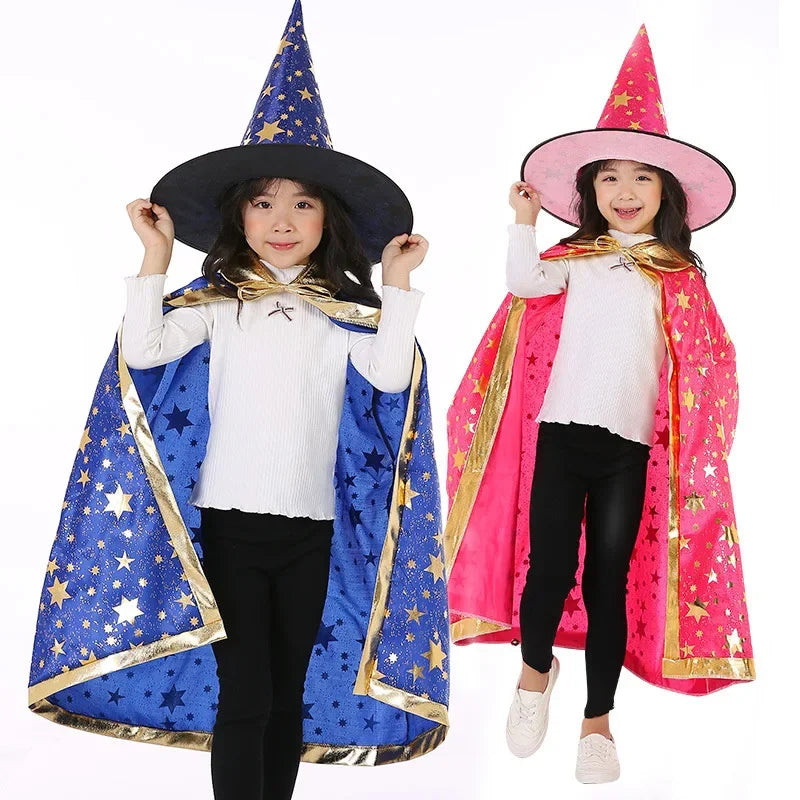 SabbaVie™ Wizard Kids Costume – Magical Cloak & Hat