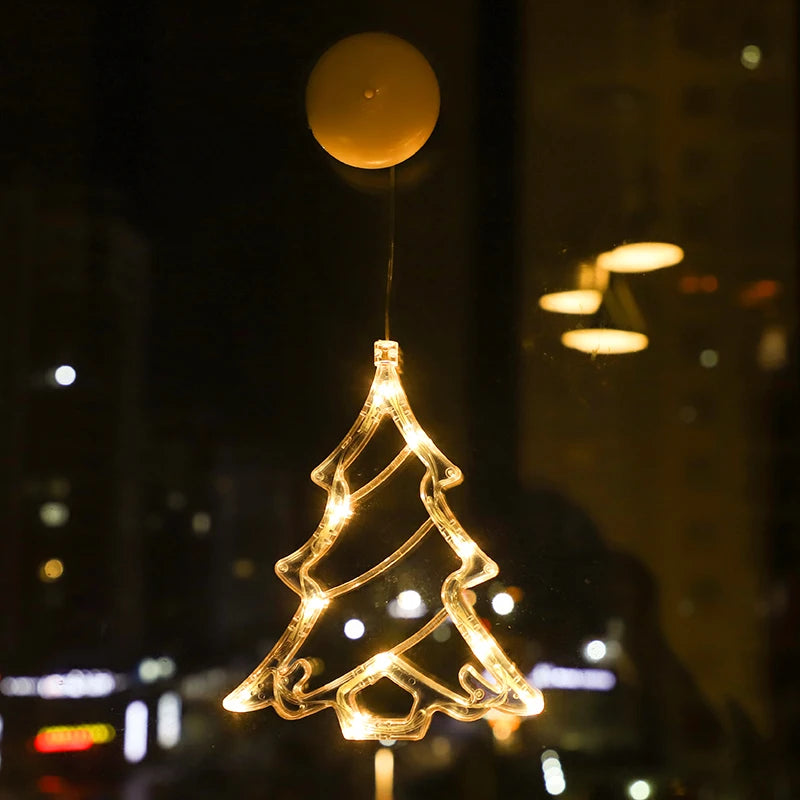 SabbaVie™ LED Hanging Christmas Lights – Angel, Santa, Snowman & More