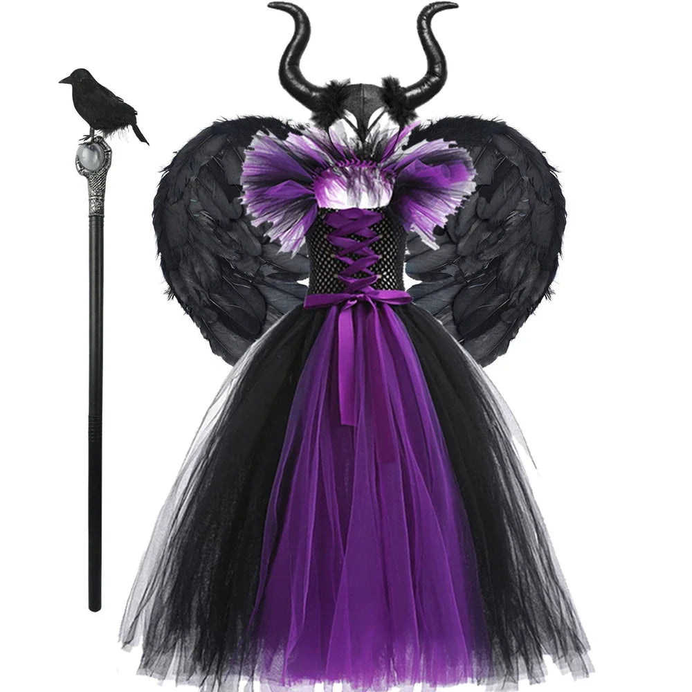 SabbaVie™ Queen of Darkness Costume – Elegant Witch Dress