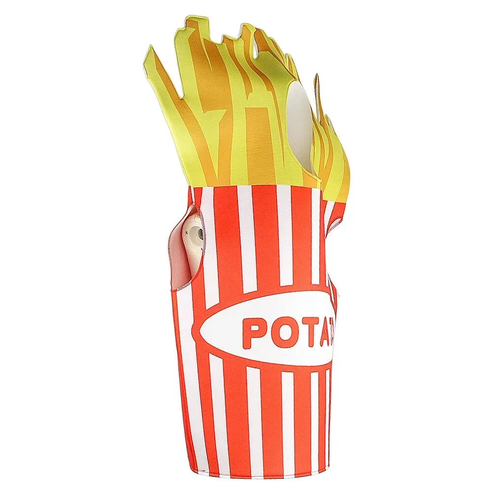 SabbaVie™ Funny Food Costume Set – Burger & Fries Halloween Outfit