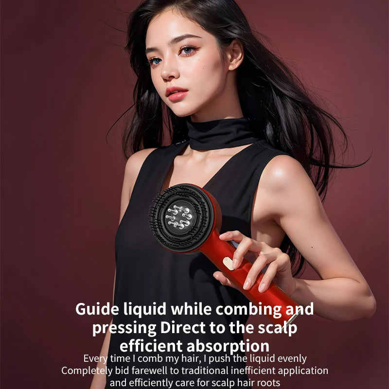 💆‍♀️ 3️⃣ SabbaVie™ Electric Hair & Scalp Massage Comb — Vibrating Infrared Comb