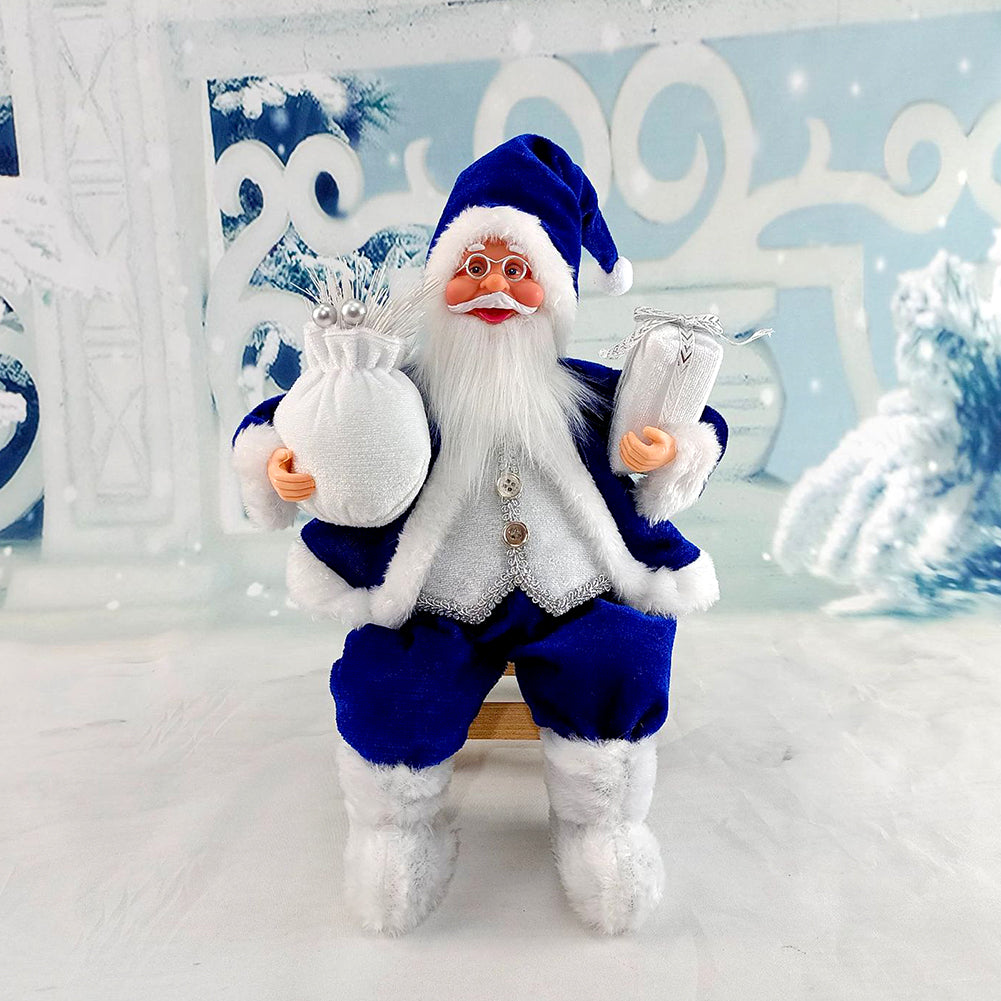 SabbaVie™ Luxury Christmas Standing Santa Figurines – Handcrafted Holiday Décor