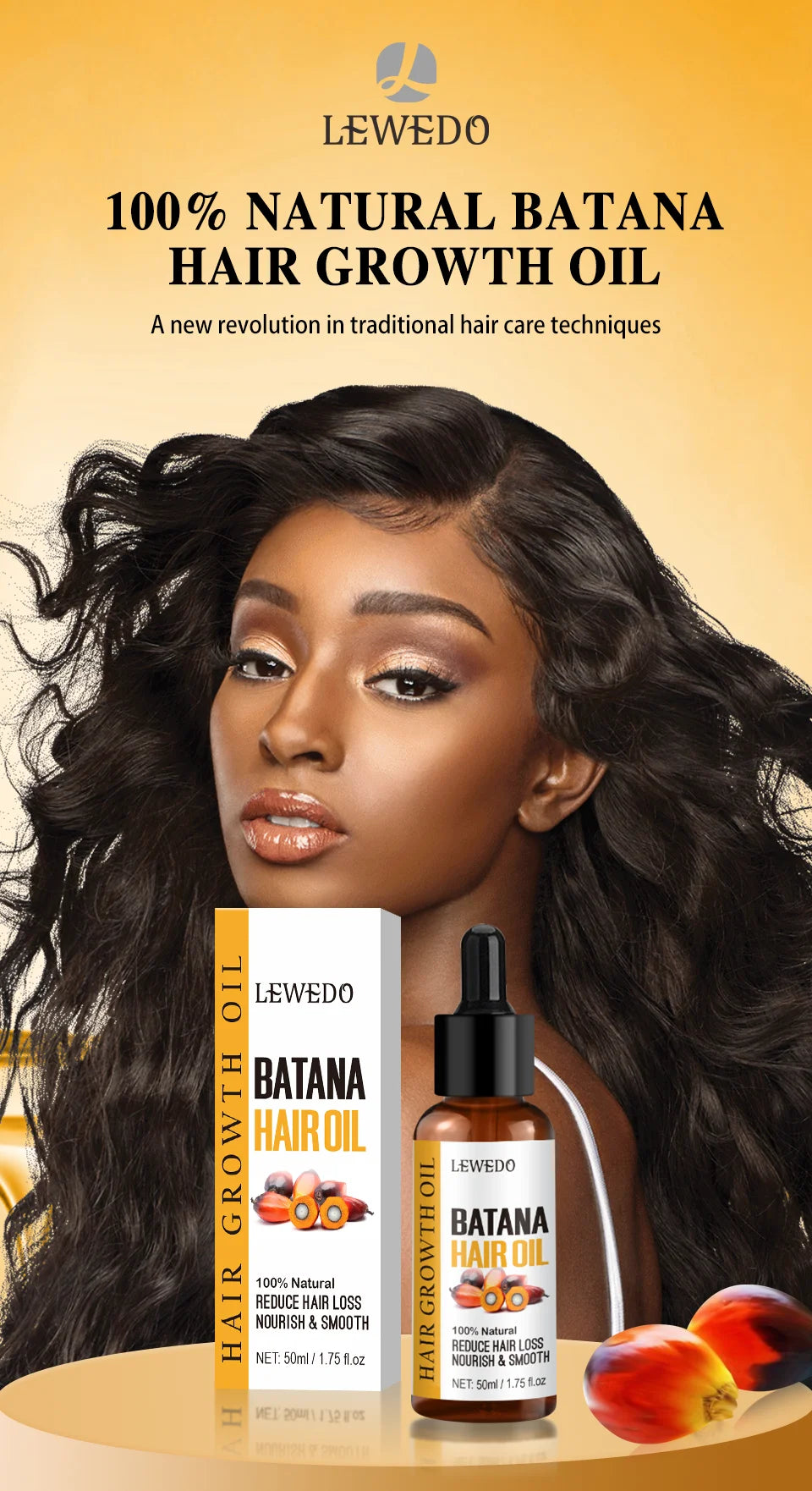 🌴 SabbaVie™ Pure Batana Hair Growth Oil — Nourish, Strengthen & Restore