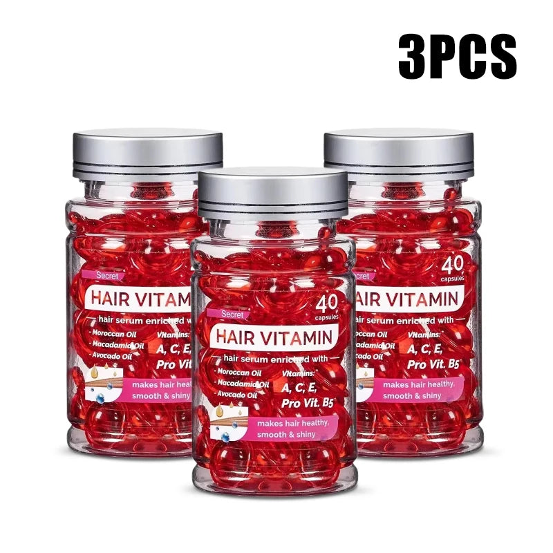 💊 SabbaVie™ Moroccan Vitamin Hair Capsules — Deep Repair & Split-End Treatment