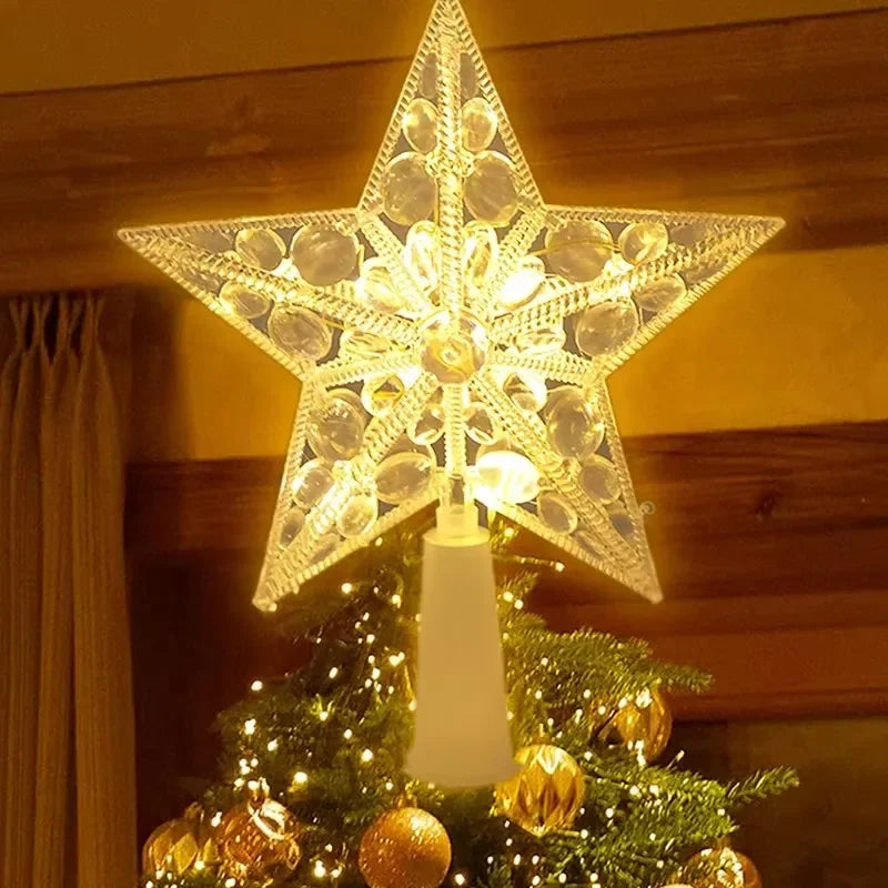 SabbaVie™ LED Mini Christmas Star Light – 15cm Holiday Table Decor