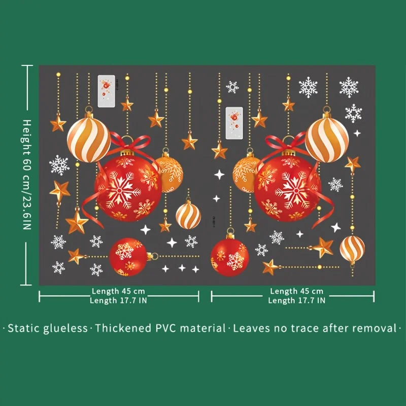 SabbaVie™ Christmas Window Stickers – 2 Sheets