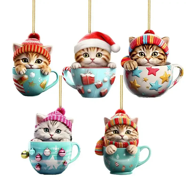 SabbaVie™ Mini Christmas Character Figurines – 8cm Holiday Table Decorations