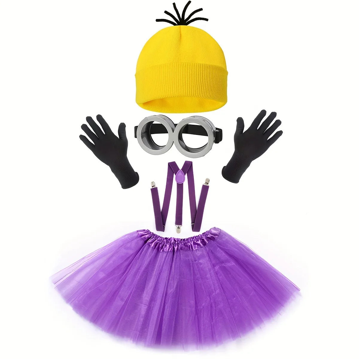 🟡 SabbaVie™ Funny Minions Costume – Family & Group Halloween Outfit