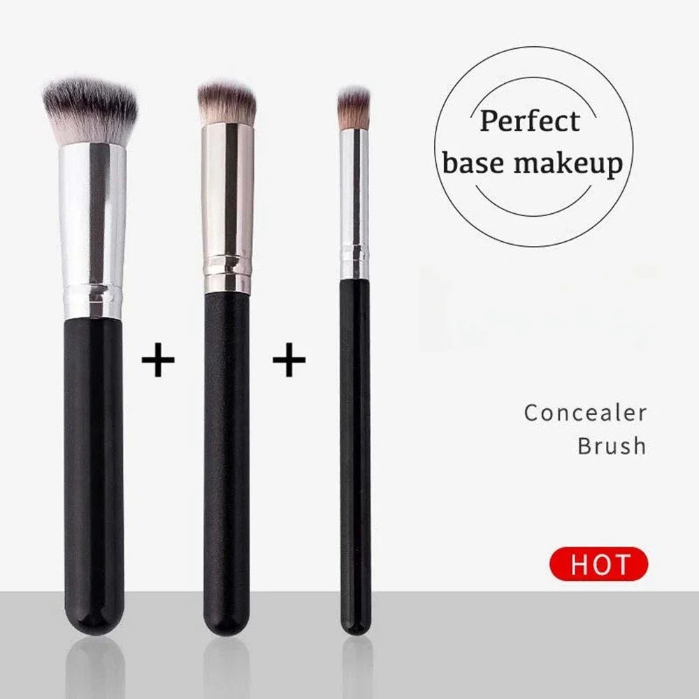 1/3Pcs Makeup Brushes Professional Foundation Concealer | SabbaVie™ Glow