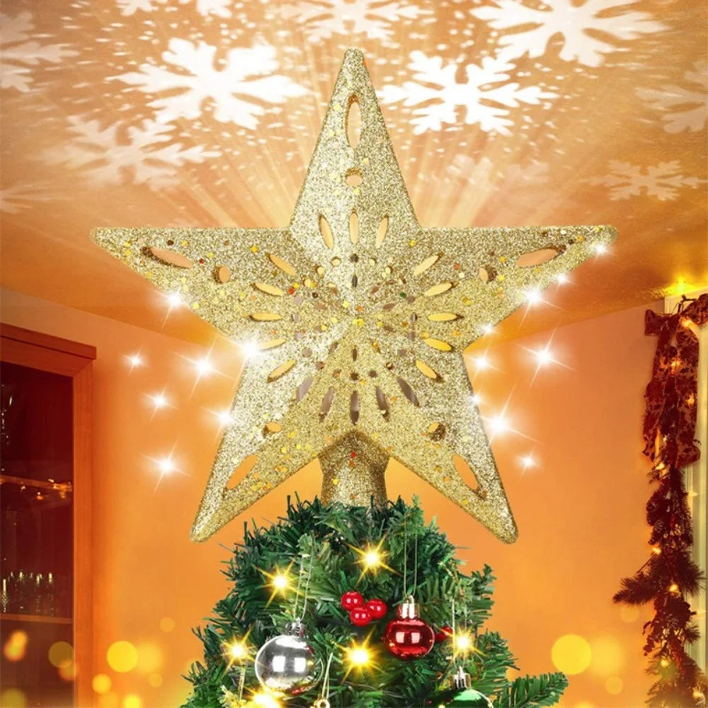 SabbaVie™ LED Snowflake & Star Curtain Lights – Basic & 6 Modes