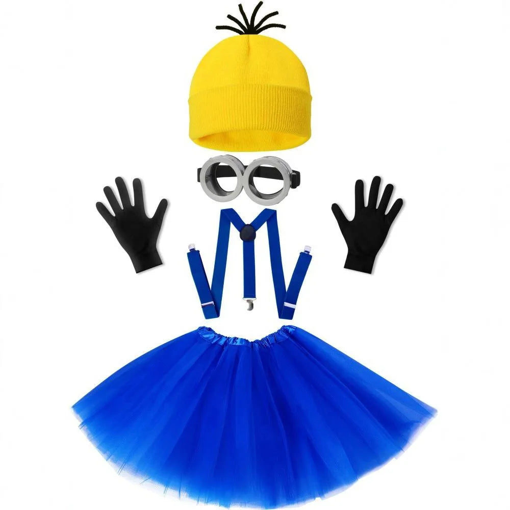 🟡 SabbaVie™ Funny Minions Costume – Family & Group Halloween Outfit
