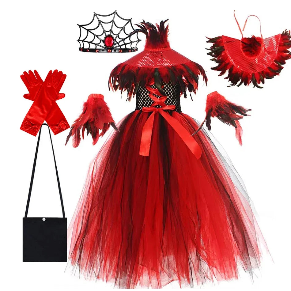 SabbaVie™ Vampire Queen Dress – Gothic Halloween Outfit
