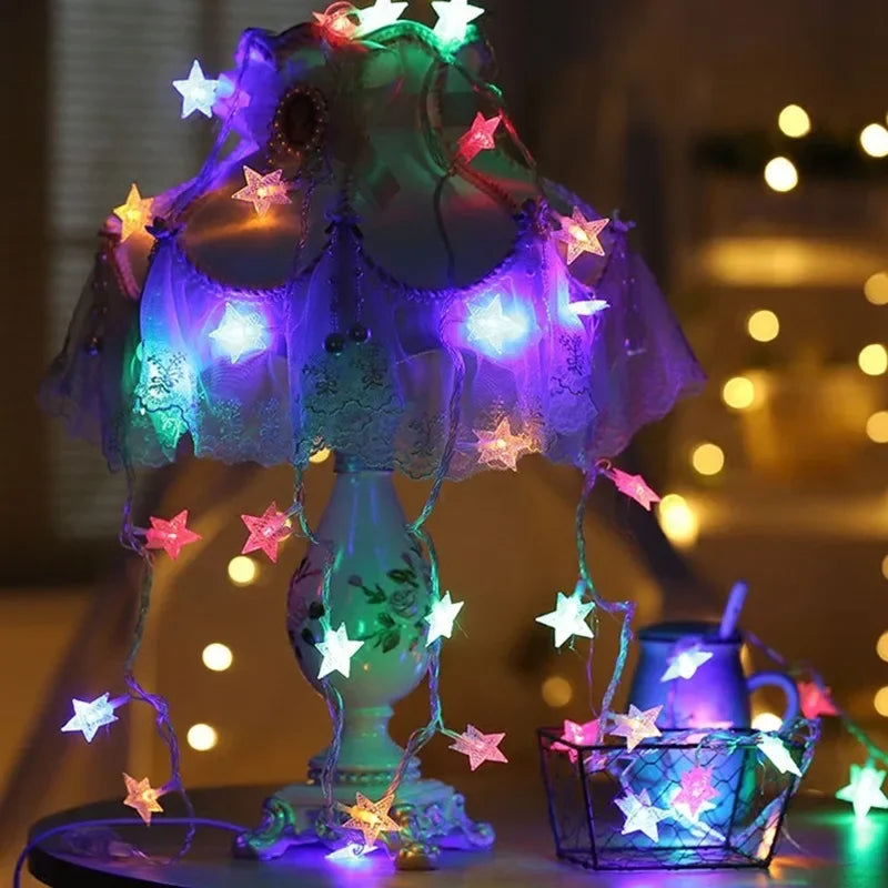 SabbaVie™ LED Fairy String Curtain Lights – USB/Battery, Warm & White