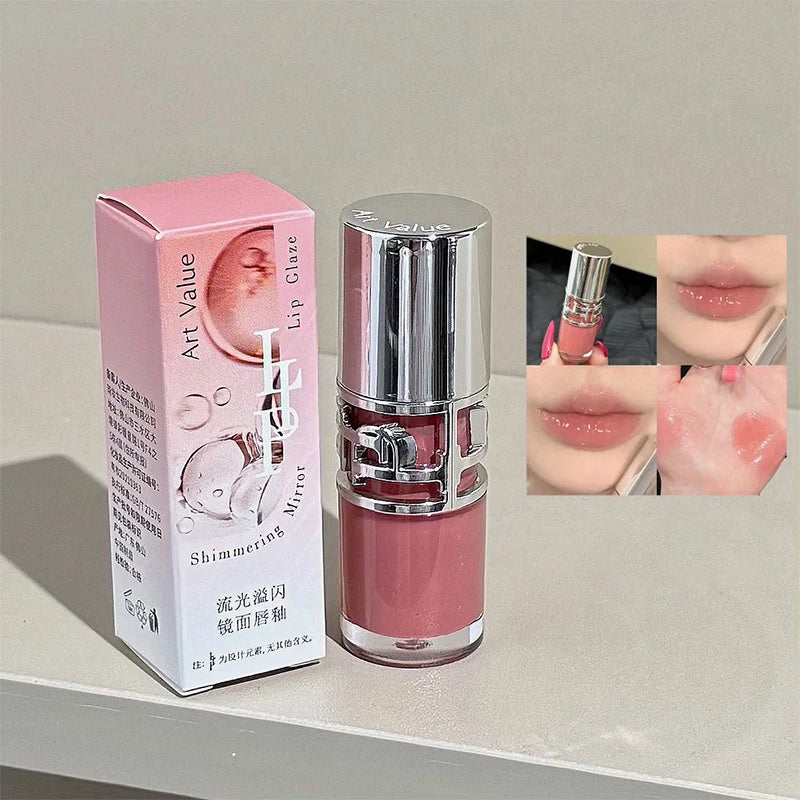 Luxury Glittering Mirror Lip Glaze – Shimmer Hydrating Lip Gloss (6 Colors) | Sold by SabbaVie™