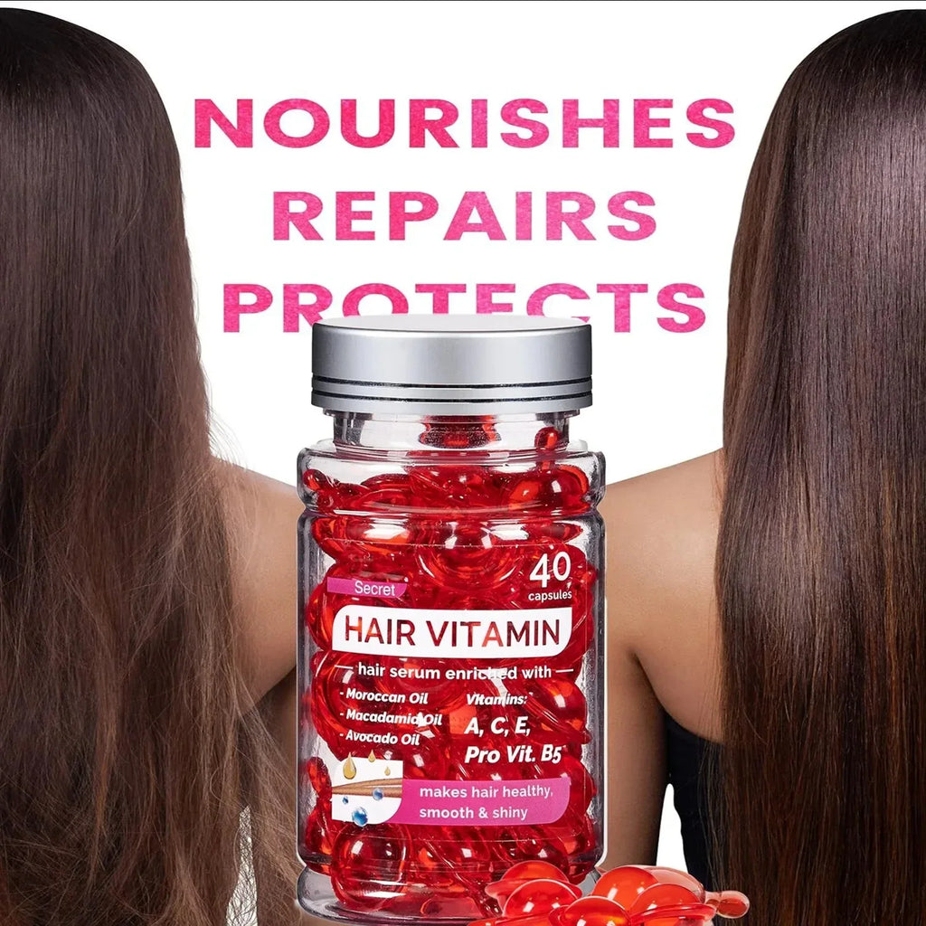 💊 SabbaVie™ Moroccan Vitamin Hair Capsules — Deep Repair & Split-End Treatment