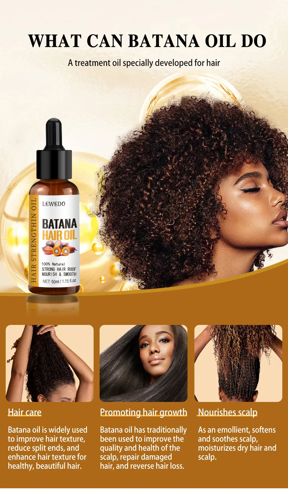 🌴 SabbaVie™ Batana Hair Care System — Complete 100% Natural Growth & Repair Collection