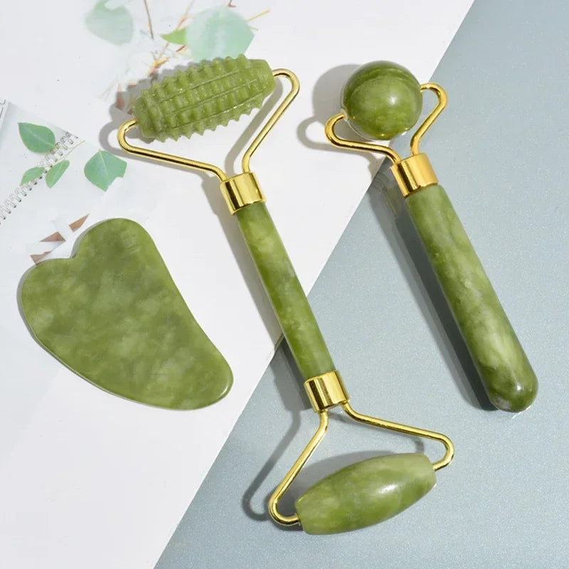 SabbsVie™ Premium Jade Roller & Gua Sha Massage Set – [Color/Style Name]