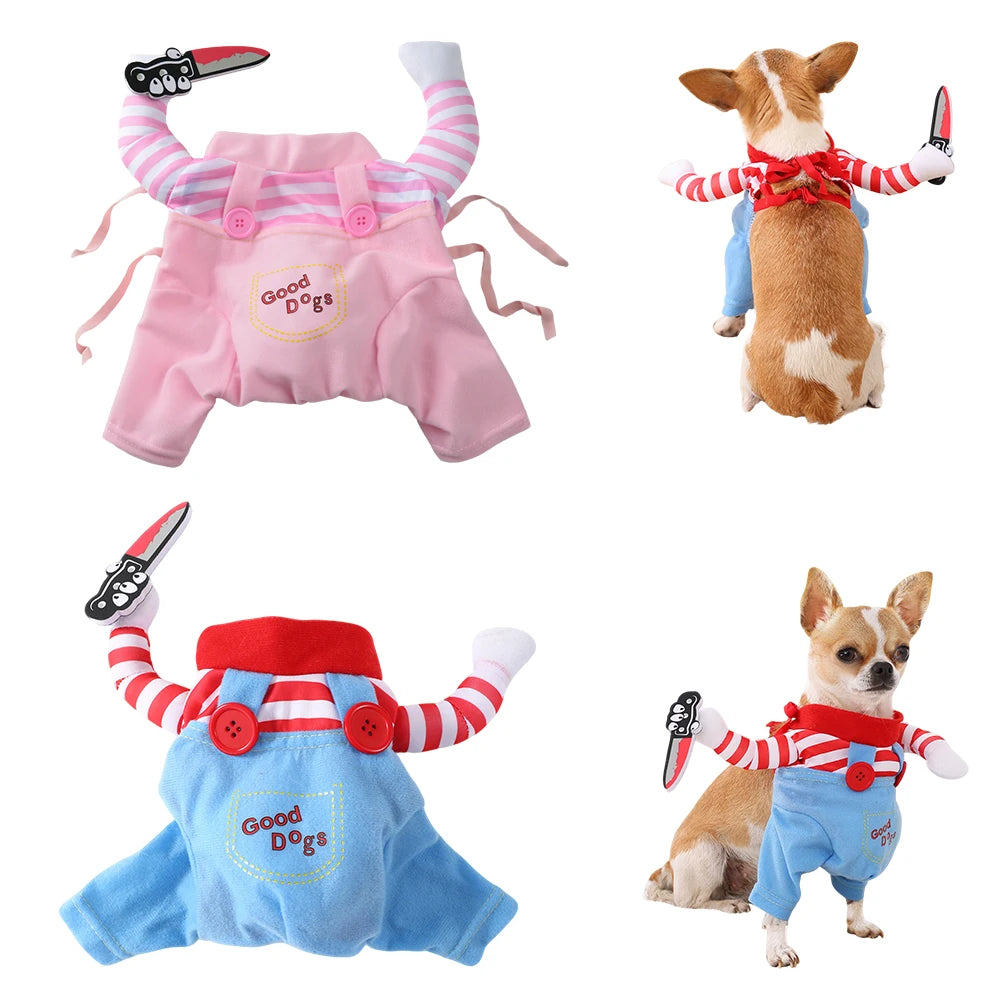 SabbaVie™ Pet Santa Costume – Christmas & Halloween Outfit for Pets