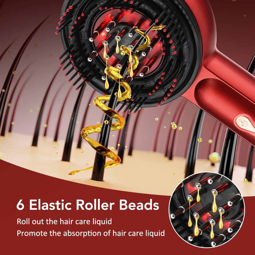 💆‍♀️ 3️⃣ SabbaVie™ Electric Hair & Scalp Massage Comb — Vibrating Infrared Comb