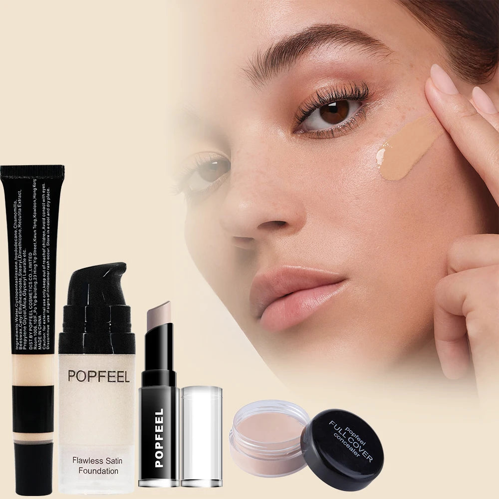POPFEEL Ultimate Holiday Luxury Makeup Collection – Premium Eyes, Face & Lip Gift Set (Sold by SabbaVie™)