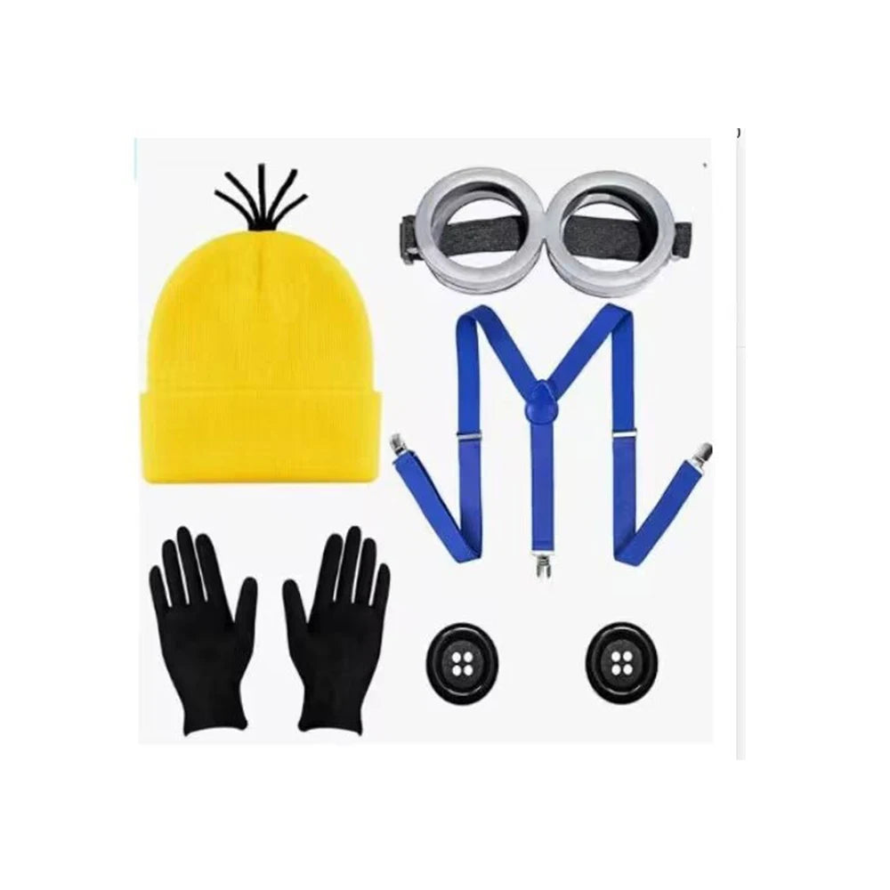 🟡 SabbaVie™ Funny Minions Costume – Family & Group Halloween Outfit