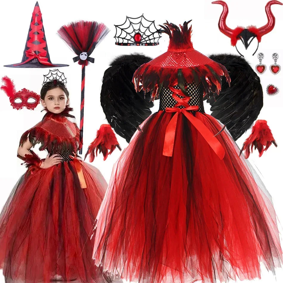 SabbaVie™ Vampire Queen Dress – Gothic Halloween Outfit