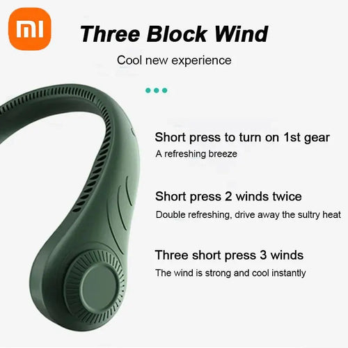 Xiaomi Portable 360° Cooling Neck Fan – Bladeless Air Conditioner Wearable (Sold by SabbaVie™)