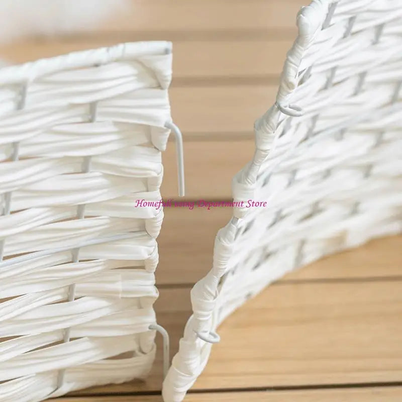 SabbaVie™ Retro Christmas Tree Skirt Basket – Woven Round Xmas Tree Collar for Home & Party Decor