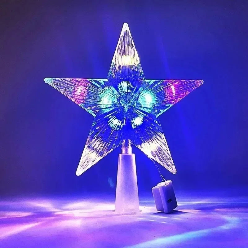SabbaVie™ LED Mini Christmas Star Light – 15cm Holiday Table Decor