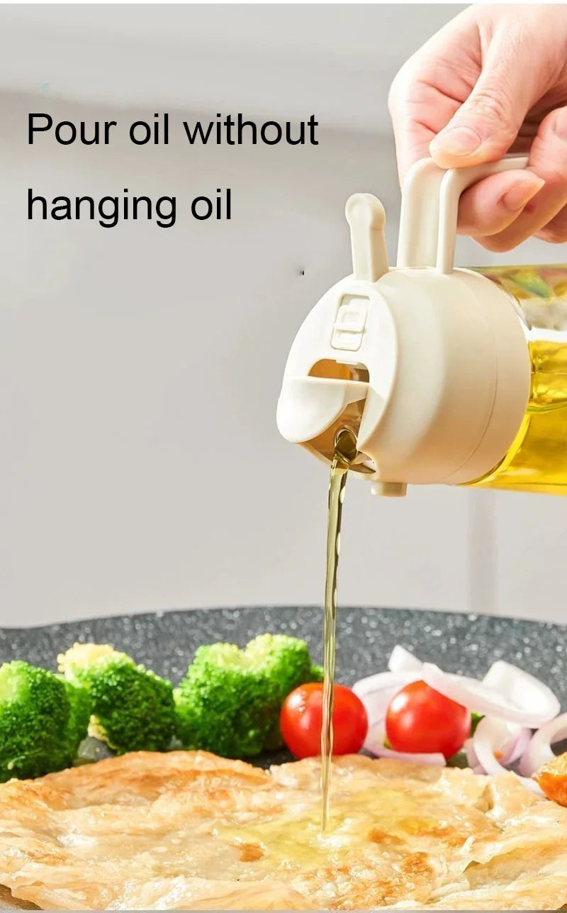 🫙 9️⃣ SabbaVie™ 2-in-1 Oil Dispenser & Sprayer — Precise Cooking Control