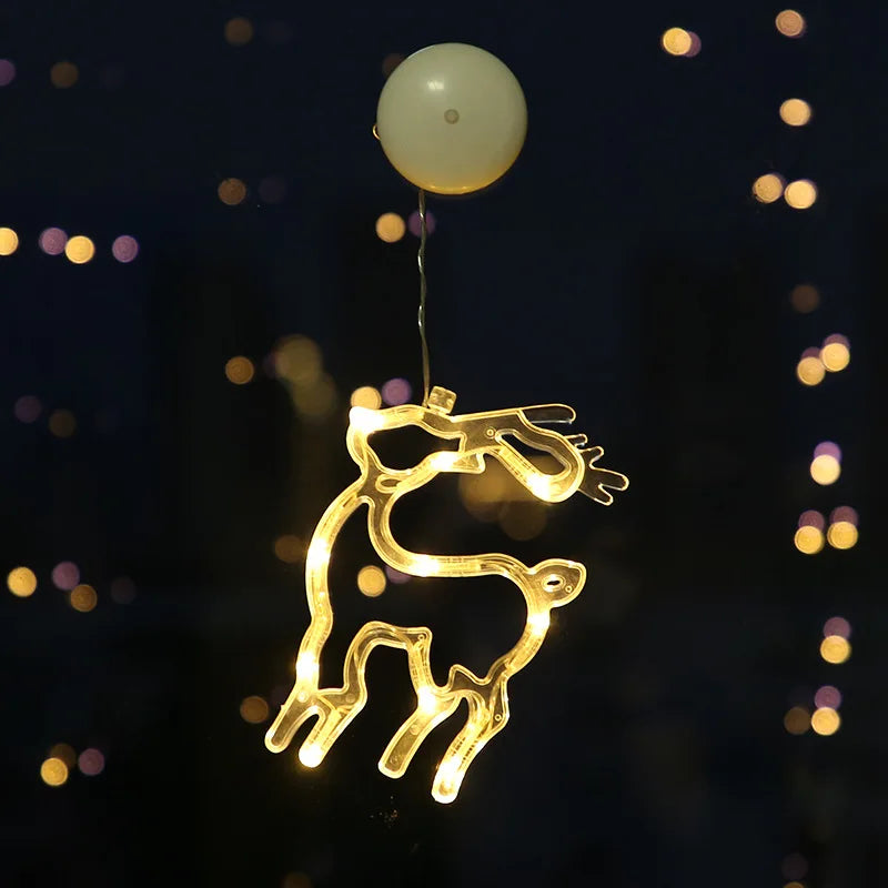 SabbaVie™ LED Hanging Christmas Lights – Angel, Santa, Snowman & More