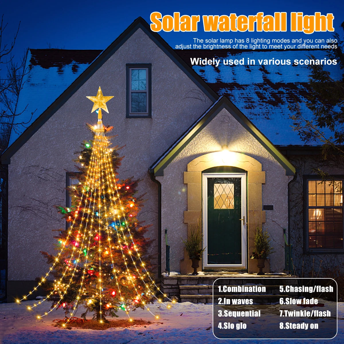 SabbaVie™ Outdoor LED Christmas Tree Lights – 2M / 3M – Multicolor & Warm White