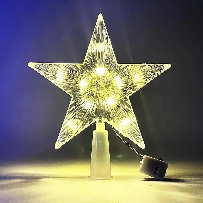 SabbaVie™ LED Mini Christmas Star Light – 15cm Holiday Table Decor
