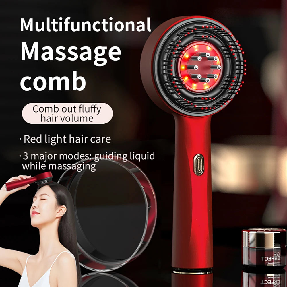 💆‍♀️ 3️⃣ SabbaVie™ Electric Hair & Scalp Massage Comb — Vibrating Infrared Comb