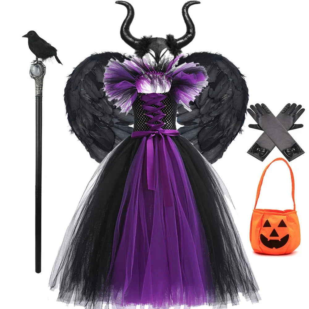SabbaVie™ Queen of Darkness Costume – Elegant Witch Dress