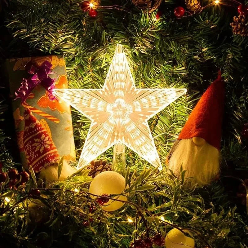 SabbaVie™ LED Mini Christmas Star Light – 15cm Holiday Table Decor
