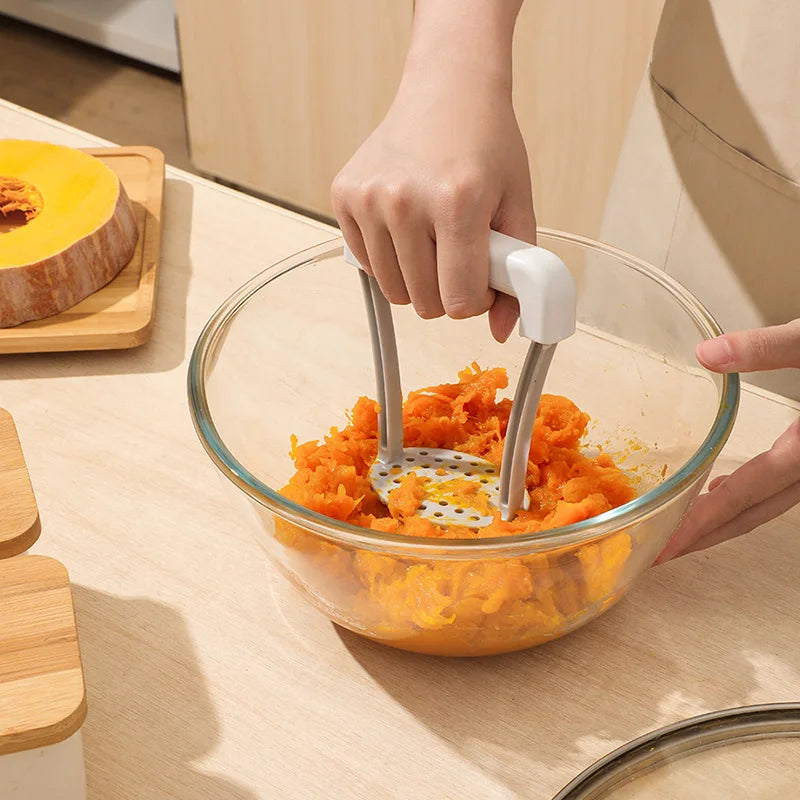 🥔 2️⃣ SabbaVie™ Manual Potato Masher — Effortless Kitchen Tool