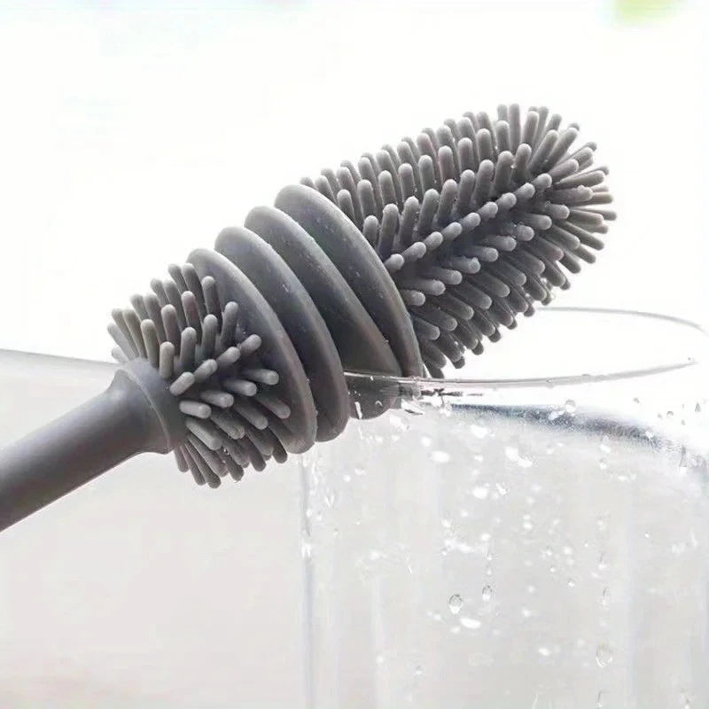 🧽 8️⃣ SabbaVie™ Silicone Bottle Brush — Flexible Cleaning Tool
