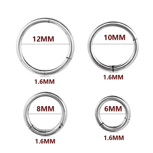 SabbaVie™ Stainless Steel Nose Hoop & Septum Piercing Ring – Minimalist Chic Jewelry