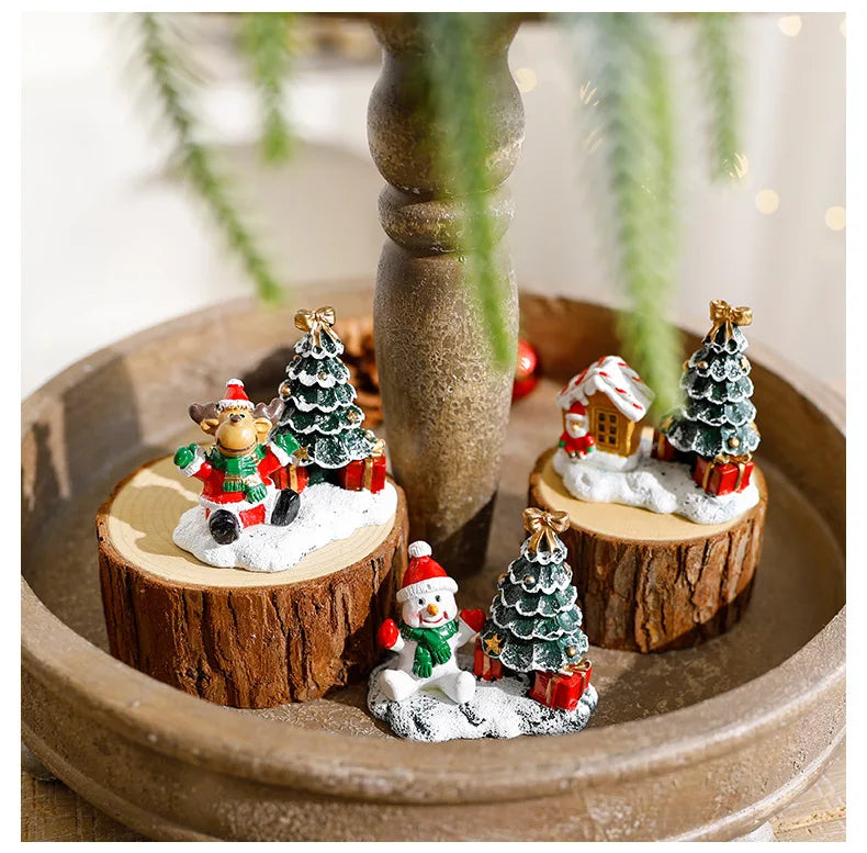SabbaVie™ Festive Nordic Christmas Gnome Figurines – Holiday Table & Home Decorations