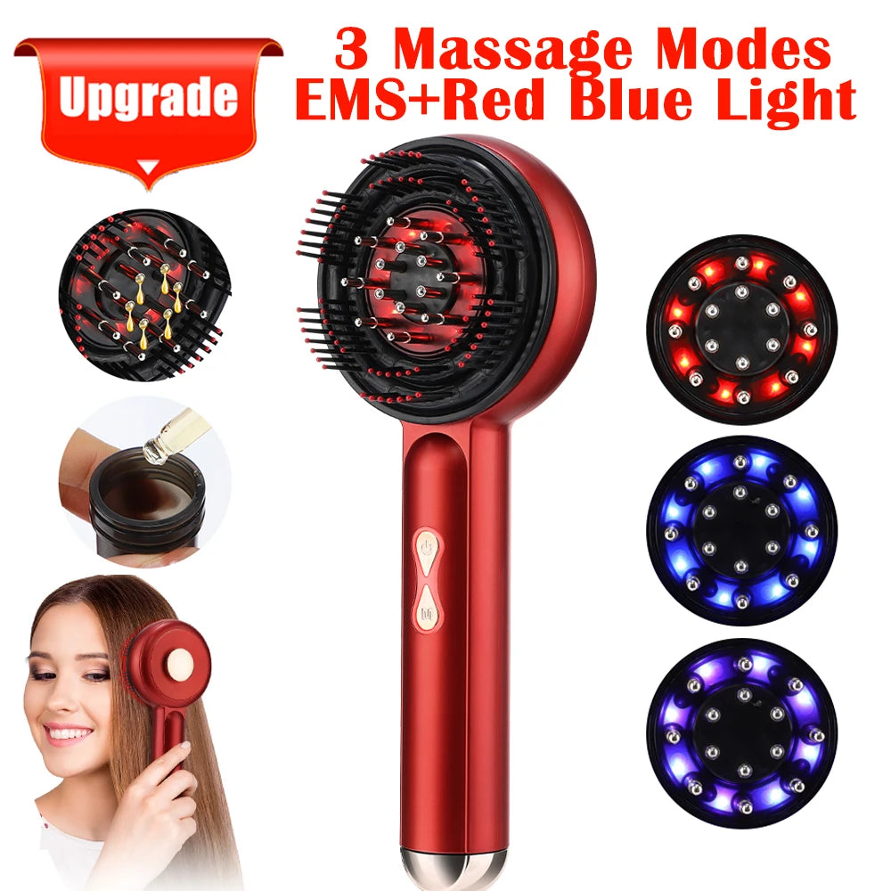 💆‍♀️ 3️⃣ SabbaVie™ Electric Hair & Scalp Massage Comb — Vibrating Infrared Comb